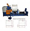 Blower crust flanging machine